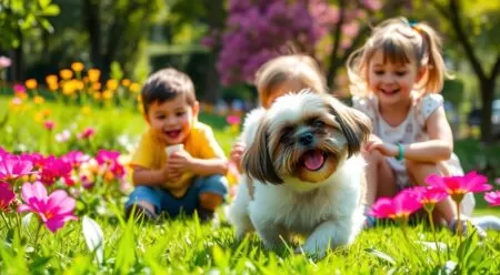 Shih Tzu a Conviver Bem com Crianças